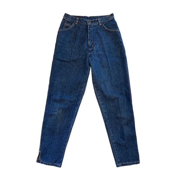 Levi's Denim - Vintage Levi’s USA Brown Tab Jeans Denim High Rise Tapered Retro Wash Women’s 11